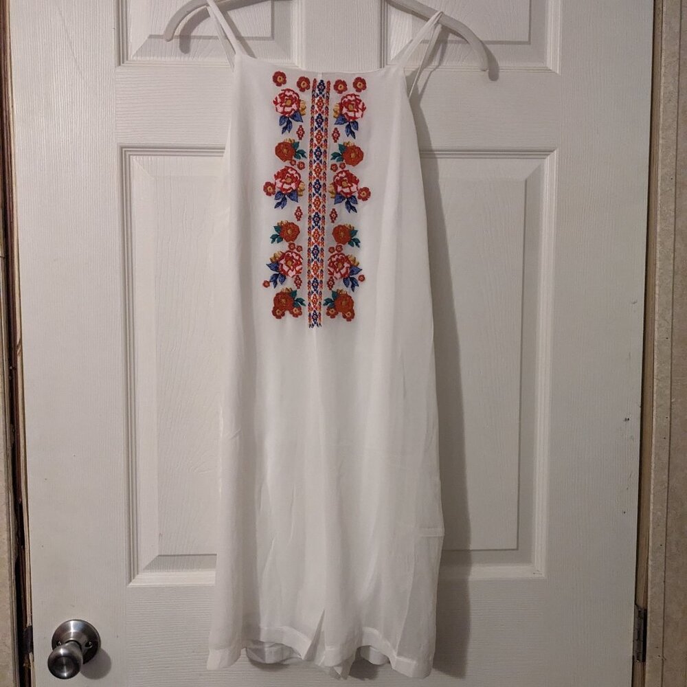 New White Merigold Kiss Romper